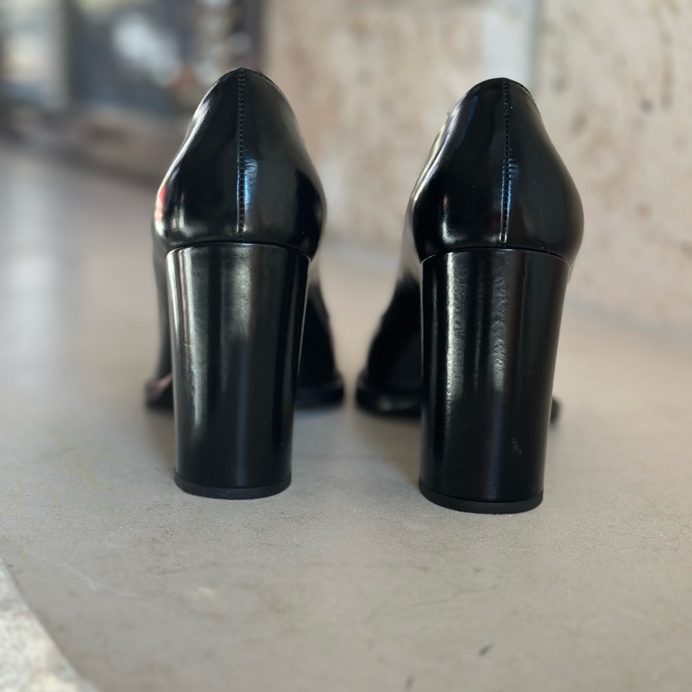 Prada Leather Shoes Black Size 37.  One scratch is shown on the last picture. - Picture 8 of 11